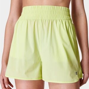 Sweaty Betty Green Relay Unlined Shell Shorts